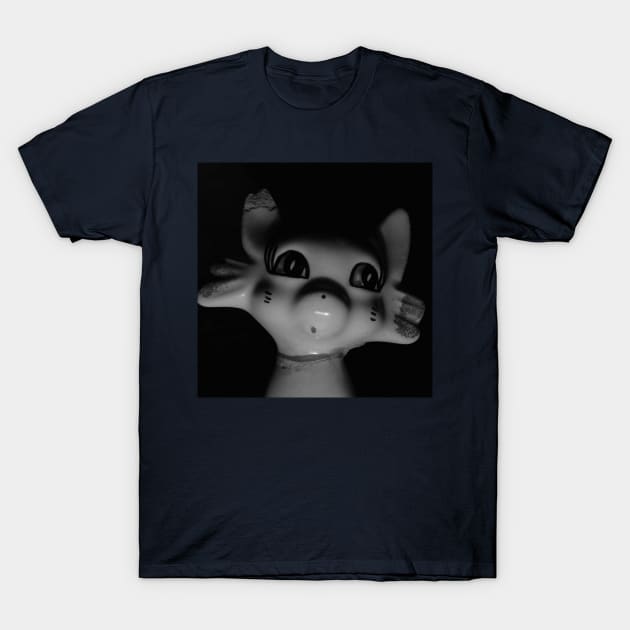 Cat in Dark T-Shirt by ArtsyPieces